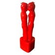 7.5" Man & Man Face To Face Lovers Candle - Red - Magick Magick.com