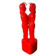 7.5" Woman & Woman Face To Face Lovers Candle - Red - Magick Magick.com