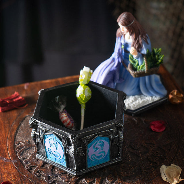 7.50" Anne Stokes Dragon Friendship Winter Display Box - Magick Magick.com