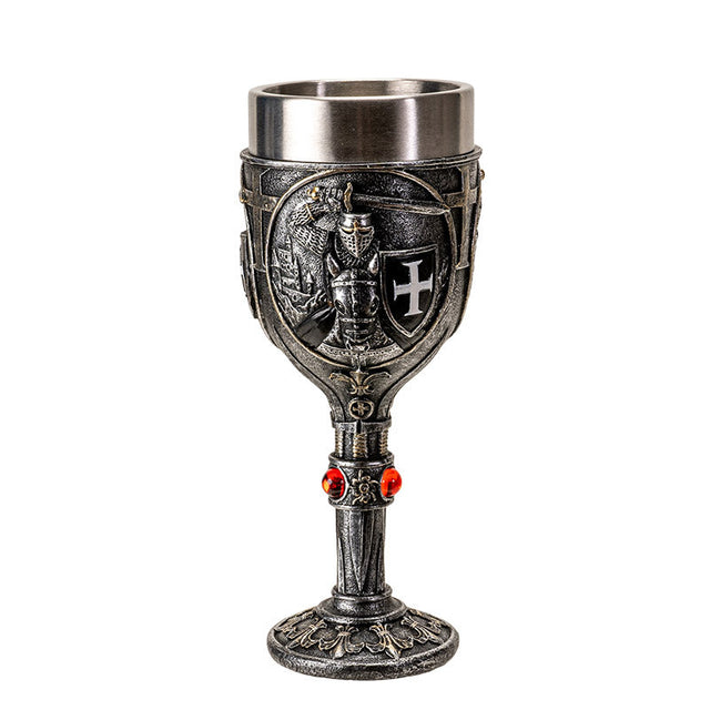 7.6" Chalice / Goblet - Hospitaller Knight - Magick Magick.com