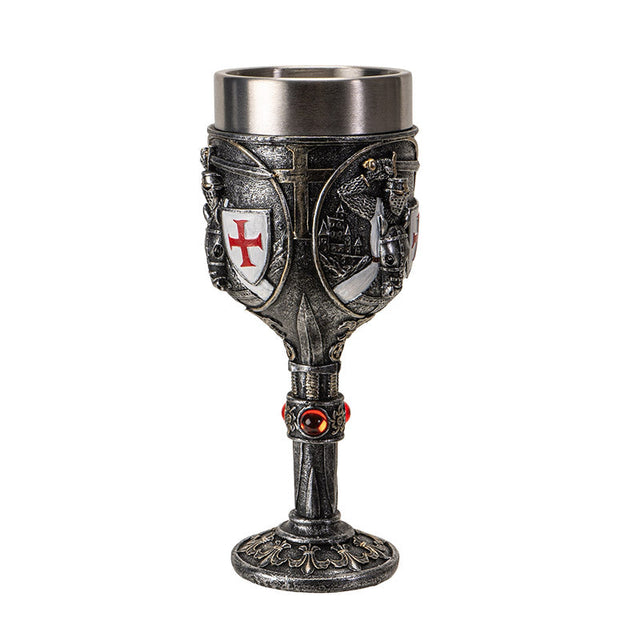 7.6" Chalice / Goblet - Templar Knight - Magick Magick.com