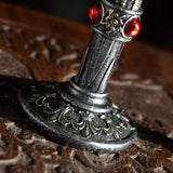 7.6" Resin & Stainless Steel Chalice / Goblet - Templar Knight - Magick Magick.com