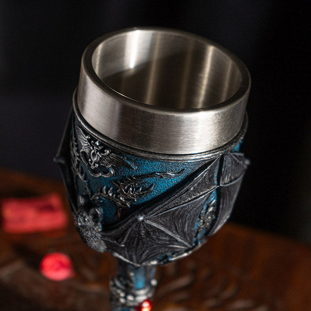 7.8" Chalice / Goblet - Vampire Bat - Magick Magick.com