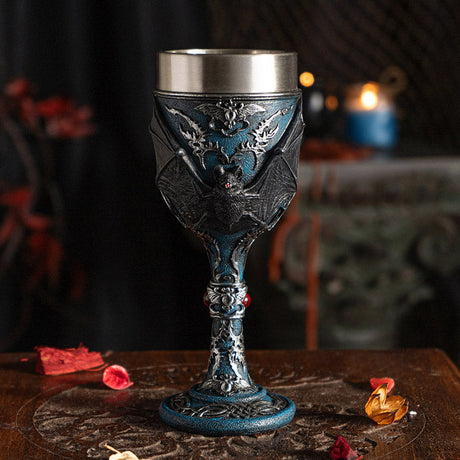 7.8" Chalice / Goblet - Vampire Bat - Magick Magick.com