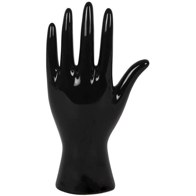 7.8" Palmistry Hand Ceramic Fortune Telling Statue - Black - Magick Magick.com