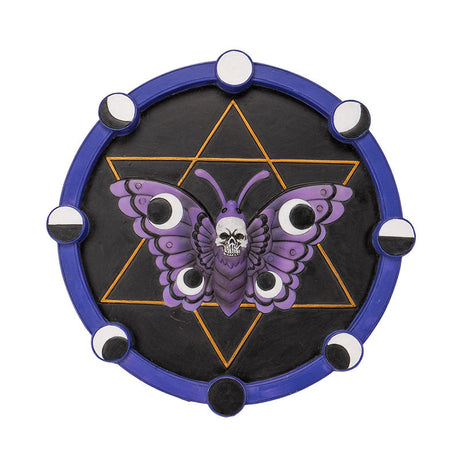 7.8" Skull Moth Wall Plaque - Magick Magick.com