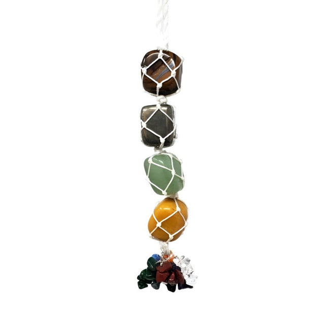 8" Assorted Gemstone Hanging Talisman - Magick Magick.com