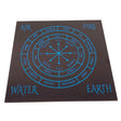 8" Blue Print Elemental Zodiac Sign Pendulum / Altar Board - Magick Magick.com