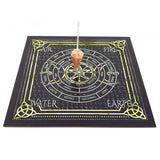 8" Celtic Design with Triple Moon Pendulum / Altar Board - Magick Magick.com