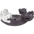 8" Ceramic Incense Burner - Yin Yang Dragon & Tiger - Magick Magick.com