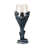 8" Glass Chalice / Goblet - Dragon Blade - Magick Magick.com