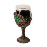 8" Glass Chalice / Goblet - Dragon Eye - Magick Magick.com