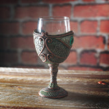 8" Glass Chalice / Goblet - Dragon Eye - Magick Magick.com