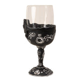 8" Glass Chalice / Goblet - Skull Spirit Board - Magick Magick.com