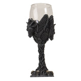 8" Glass & Resin Chalice / Goblet - Baphomet - Magick Magick.com