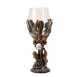 8" Glass & Resin Chalice / Goblet - Dragon Blade - Magick Magick.com