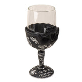 8" Glass & Resin Chalice / Goblet - Skull Spirit Board - Magick Magick.com