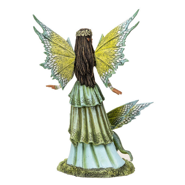 8" Jewel of the Forest Fairy with Dragon Statue - Magick Magick.com
