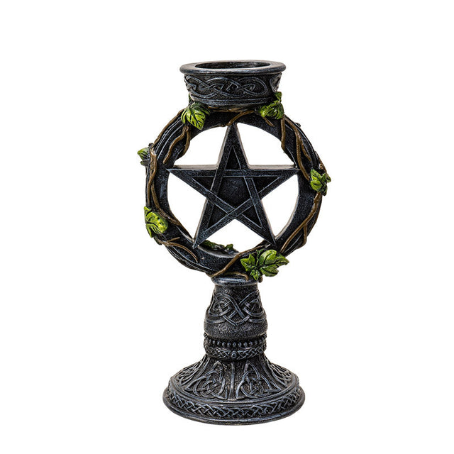 8" Pentagram Candle Holder - Magick Magick.com