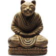 8" Volcanic Stone Statue - Buddha Cat - Magick Magick.com