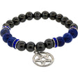 8 mm Elastic Bracelet Round Beads - Hematite, Sodalite with Pentagram - Magick Magick.com