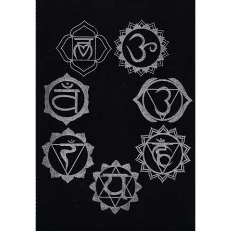 8" x 12" 7 Chakra Pendulum Mat - Magick Magick.com