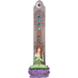 11.25" Polyresin Incense Holder - Yoga Goddess with Chakra Gems - Magick Magick.com