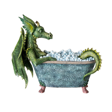 8.4" Dragons Love Bubble Baths Statue - Magick Magick.com