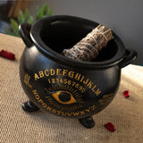 8.7" Ouija Cauldron Pot - Magick Magick.com