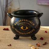 8.7" Ouija Cauldron Pot - Magick Magick.com