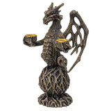 8.75" Forest Dragon Candle or Incense Holder - Magick Magick.com