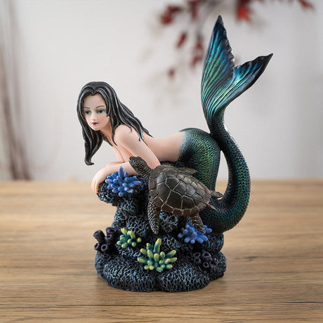 8.86" Green Mermaid Statue - Magick Magick.com