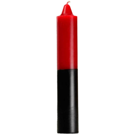 9" Red/ Black Jumbo Pillar Candle - Magick Magick.com