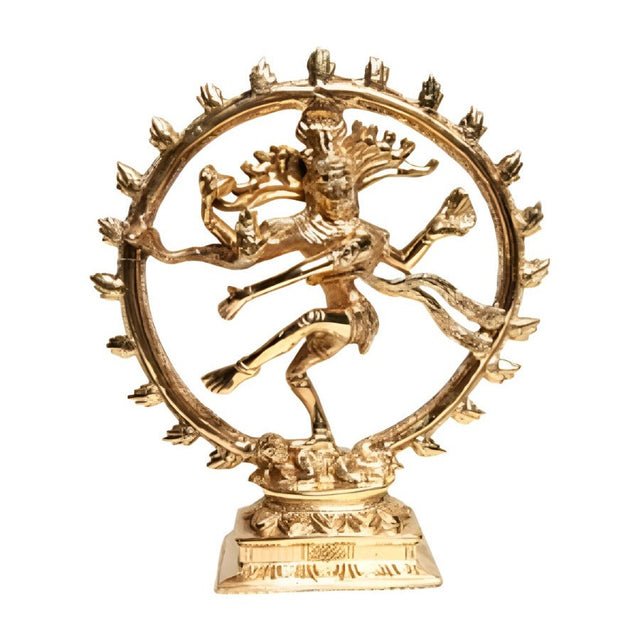 9" Shiva Natraj Solid Brass Statue - Magick Magick.com