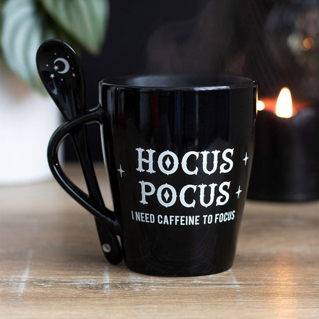 9 oz Ceramic Mug and Spoon Set - Hocus Pocus - Magick Magick.com