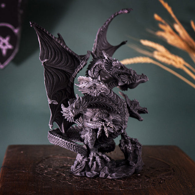 9.25" Dark Hydra Dragon Statue - Magick Magick.com