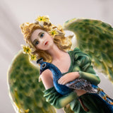 9.25" Peacock Fairy Statue - Magick Magick.com