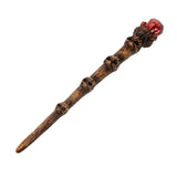 9.3" Skull Crystal Magic Wand - Magick Magick.com