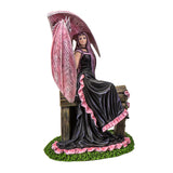 9.4" Anne Stokes Dragon Statue - Elegant Pink - Magick Magick.com