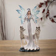 9.45" Snow Queen with Wolves Statue - Magick Magick.com