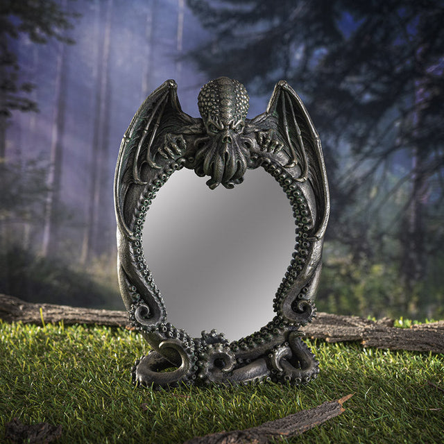 9.5" Cthulhu Table Mirror - Magick Magick.com