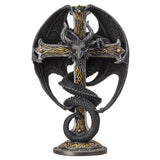 9.5" Dark Dragon Candle or Cone Incense Holder - Magick Magick.com