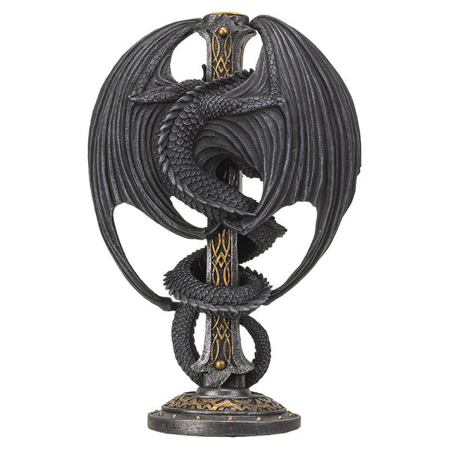 9.5" Dark Dragon Candle or Cone Incense Holder - Magick Magick.com