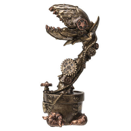 9.5" Steampunk Venus Flytrap Plant Statue - Magick Magick.com