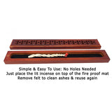 9.5" Wood Incense Box Burner - Rosewood - Magick Magick.com