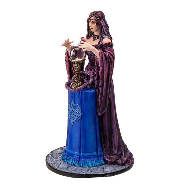 9.6" Anne Stokes Statue - Crystal Ball Witch - Magick Magick.com