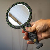 9.75" Spiral Goddess Hand Mirror - Magick Magick.com