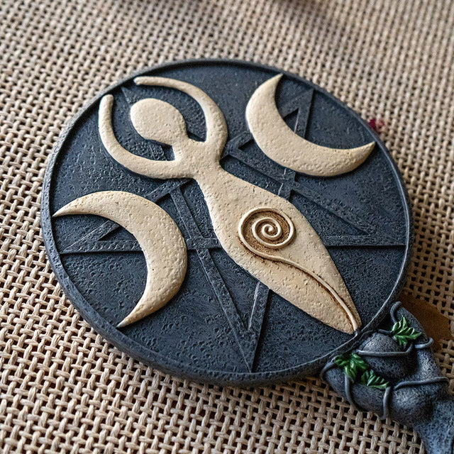 9.75" Spiral Goddess Hand Mirror - Magick Magick.com