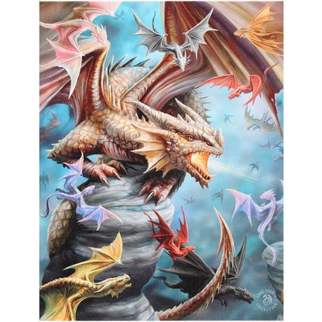 9.8" Anne Stokes Canvas Print - Dragon Clan - Magick Magick.com