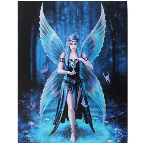 9.8" Anne Stokes Canvas Print - Enchantment Fairy - Magick Magick.com